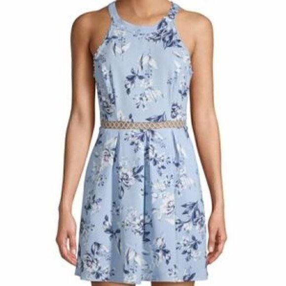 Speechless Sleeveless Cut Out Scoop Neck Floral Skater Summer Mini Dress… - Picture 3 of 15